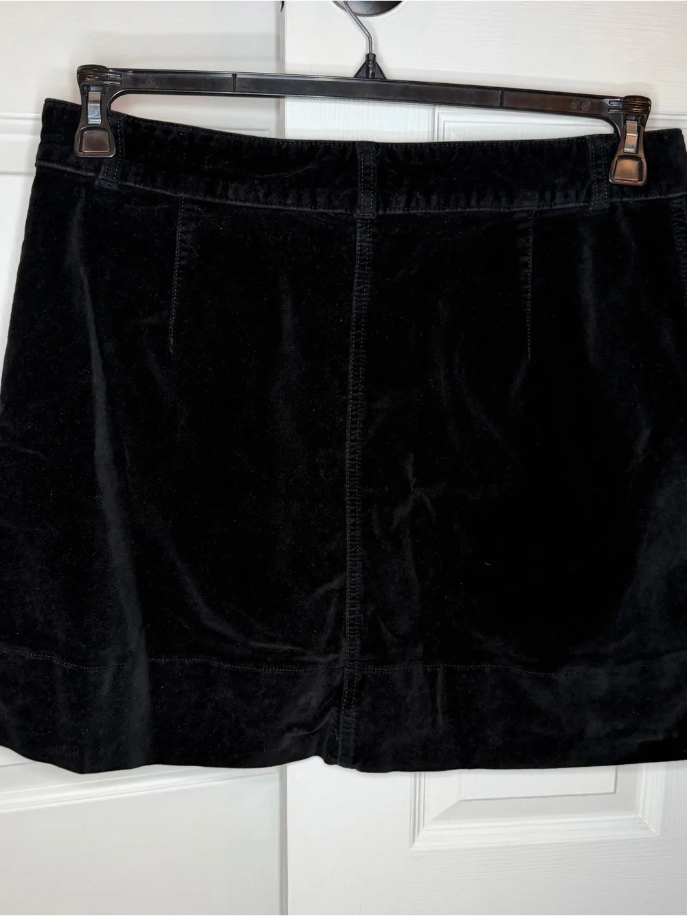 Kate Spade Broome Street Black Velvet Mini Skirt Women Size 16